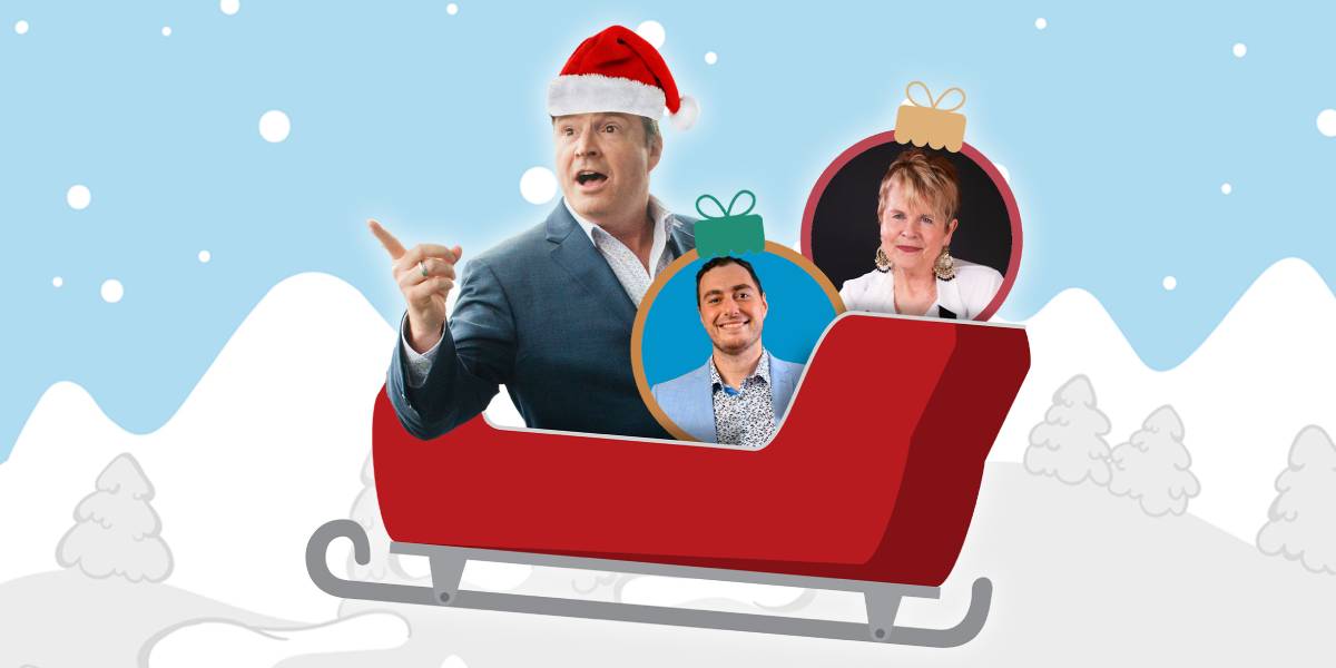 COMEDIAN HEADSHOTS IN A SLED